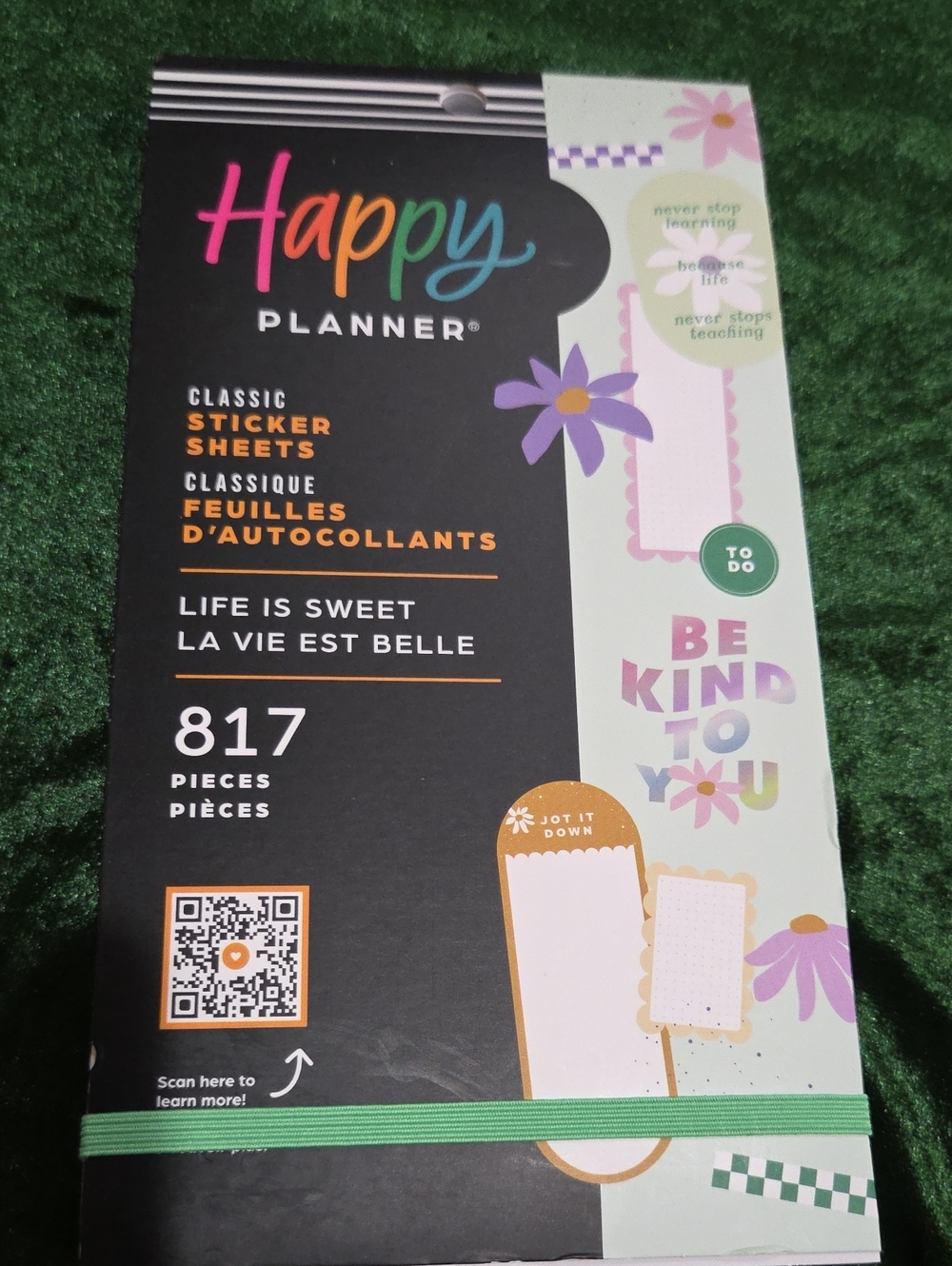 Brand New Happy Planner Classic Sticker Sheets - Pink, Purple & Teal Accents